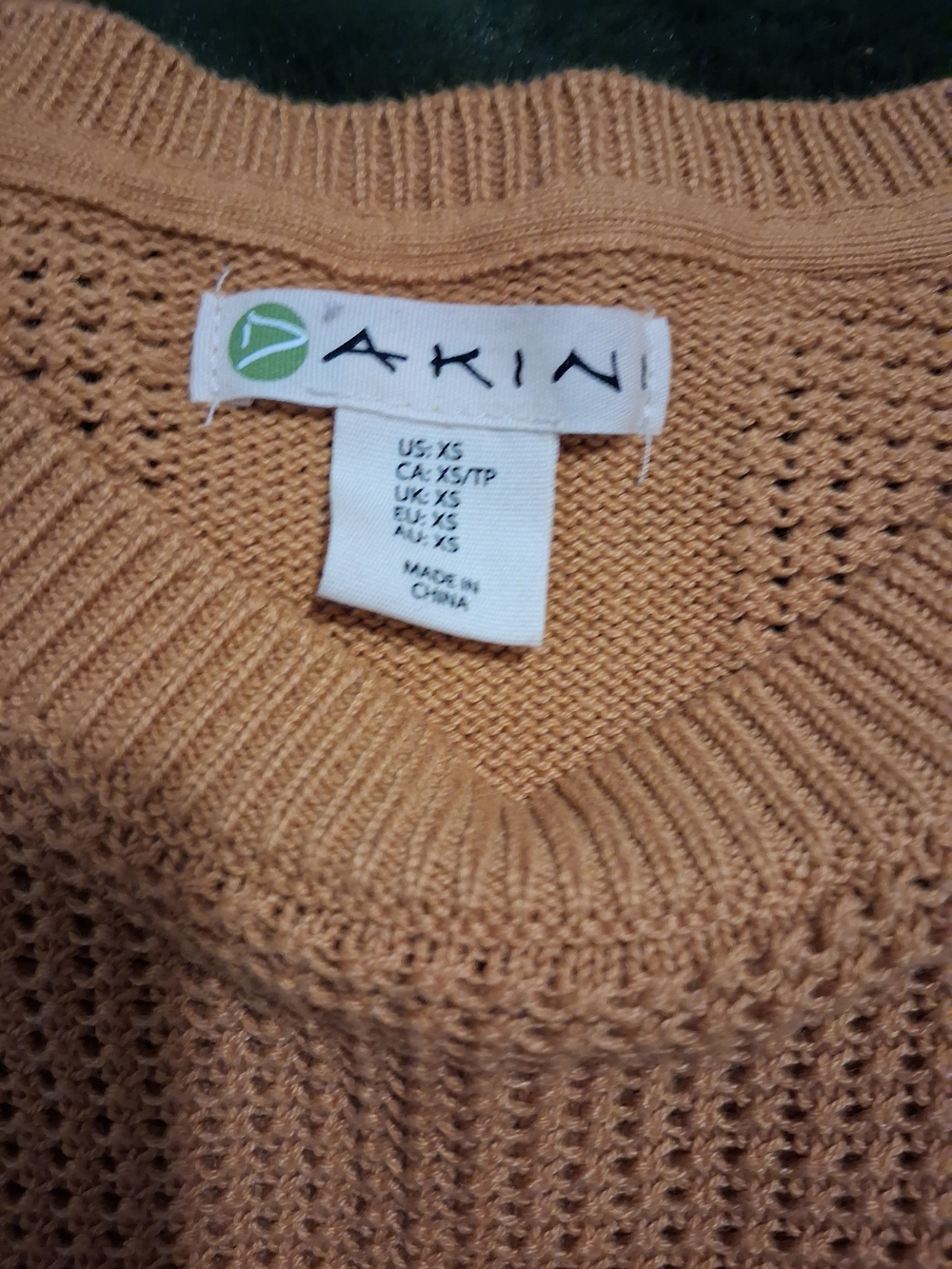 Women's Waffle Knit Sweater in Camel